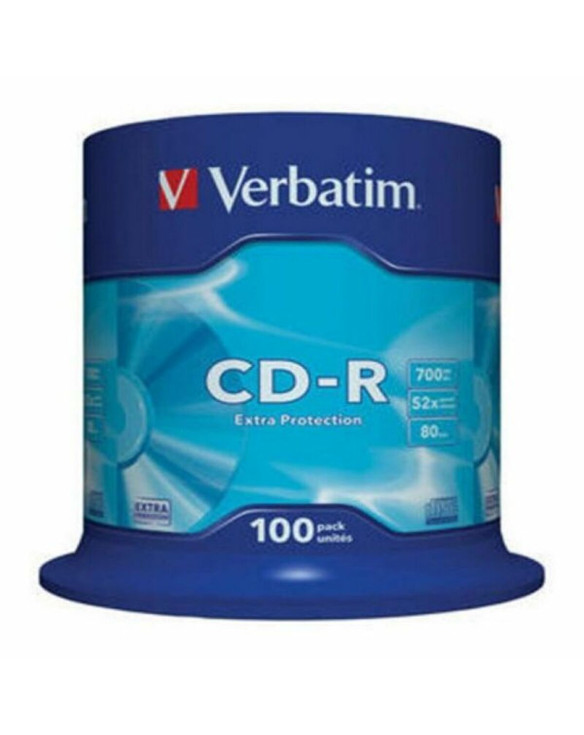 CD-R Verbatim 43411 52x 700 MB (100 Unités) 1