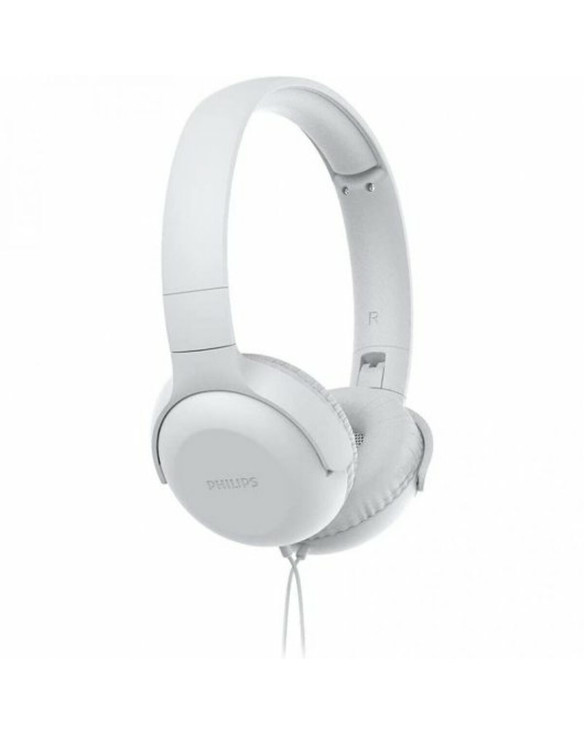 Headphones with Headband Philips TPV UH 201 WT White With cable 1