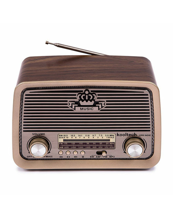 Radio Kooltech Am/Fm/Sw Bluetooth Brown 1