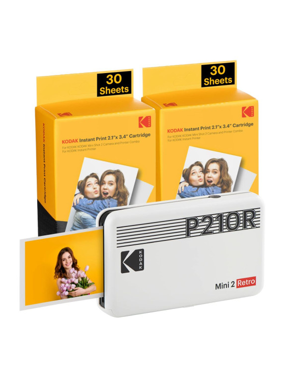 Fotografischer Drucker Kodak MINI 2 RETRO P210RW60 Weiß 1