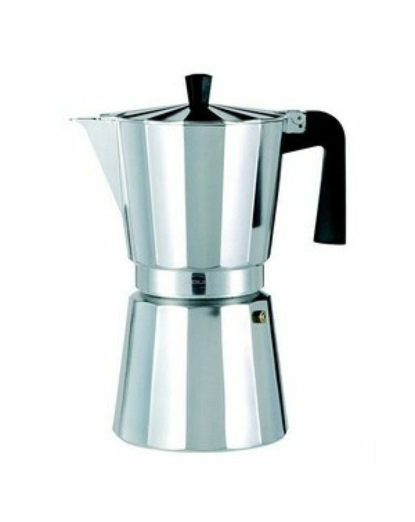 Italian Coffee Pot Valira VITRO 9T Silver Aluminium 9 Cups 1