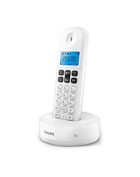Téléphone Sans Fil Philips D1611W/34 1,6" Blanc Bleu 1