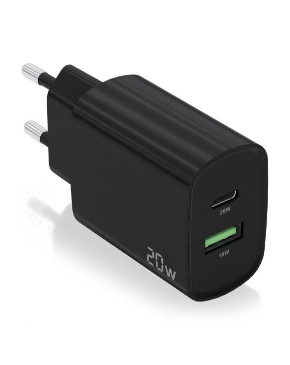 Wall Charger Aisens A110-0755 Black 20 W (1 Unit) 1