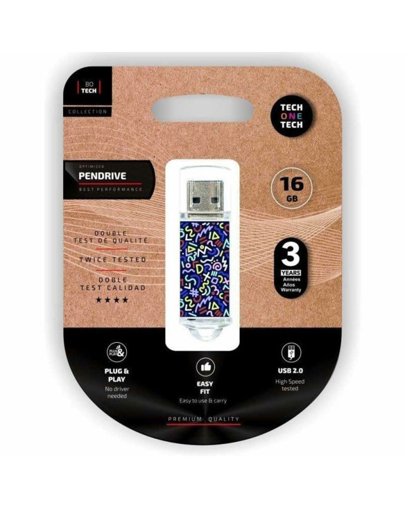 USB Pendrive Tech One Tech Kaotic Dark 16 GB 1