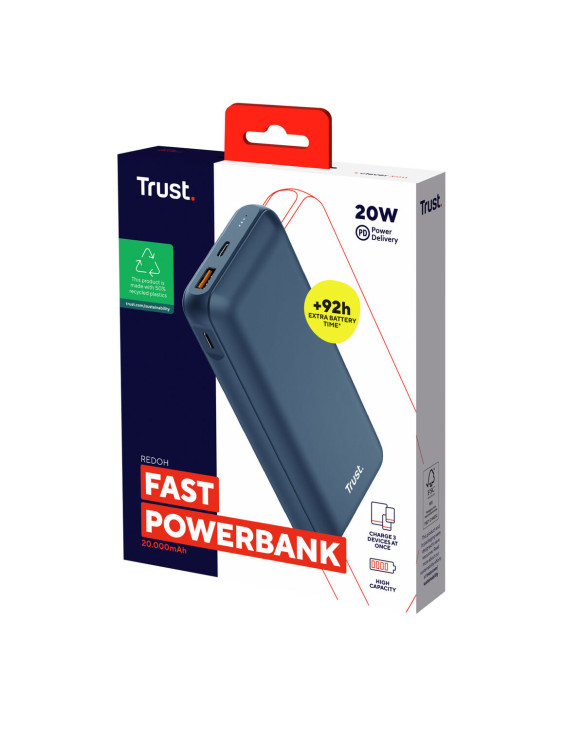Powerbank Trust 25034 Blue 20000 mAh (1 Unit) 1