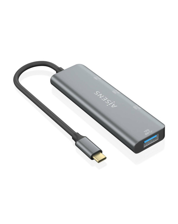 USB Hub Aisens A109-0764 Grey (1 Unit) 1
