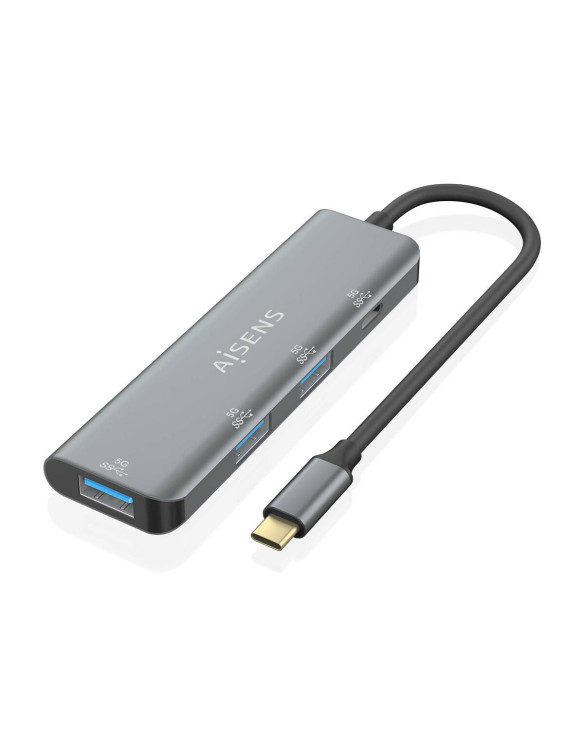 Hub USB Aisens A109-0762 Grau (1 Stück) 1