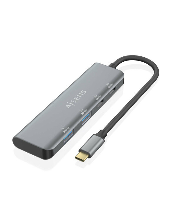 Hub USB Aisens A109-0763 Gris (1 Unité) 1
