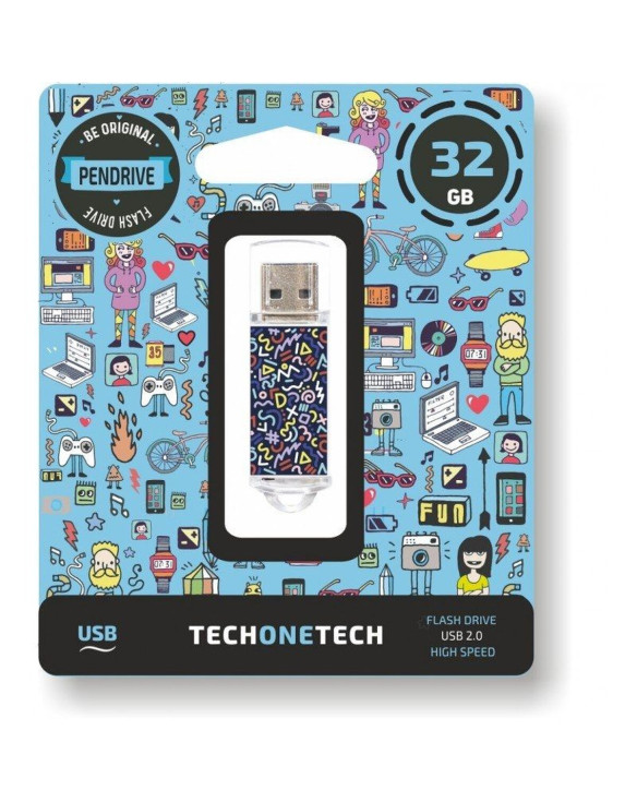 Pamięć USB Tech One Tech Kaotic Dark 32 GB 1