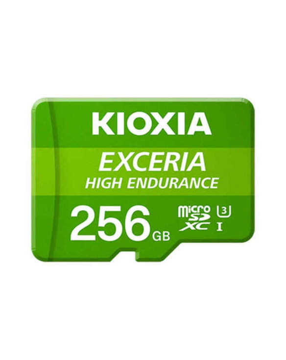 Micro SD Memory Card with Adaptor Kioxia Exceria High Endurance Class 10 UHS-I U3 Green 1