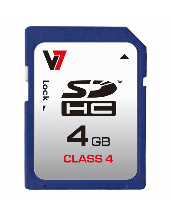 Carte Mémoire SD V7 VASDH4GCL4R-2E 4 GB 1