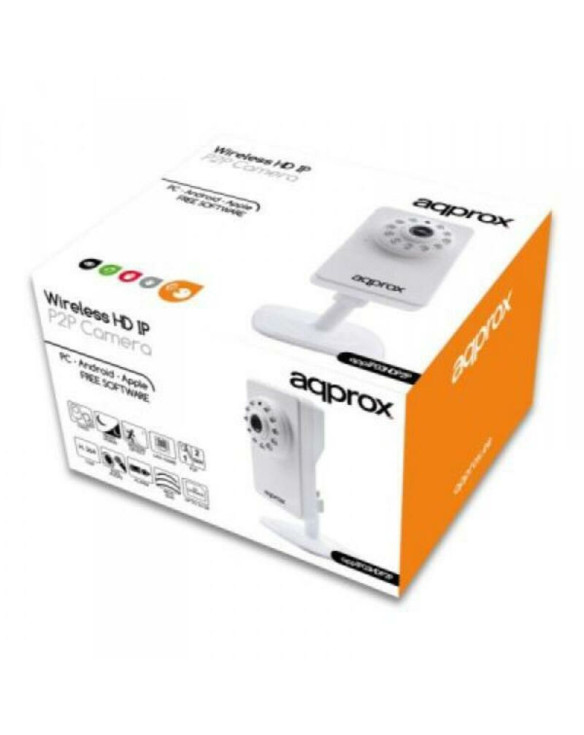 Caméra IP approx! APPIP03HDP2P HD IR P2P micro SD Wifi Blanc 1
