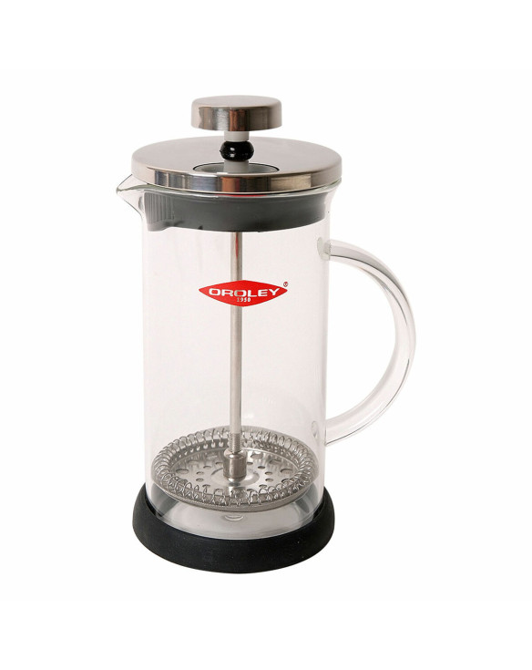 Cafetière with Plunger Oroley Spezia 3 Cups Borosilicate Glass Stainless steel 18/10 350 ml 1