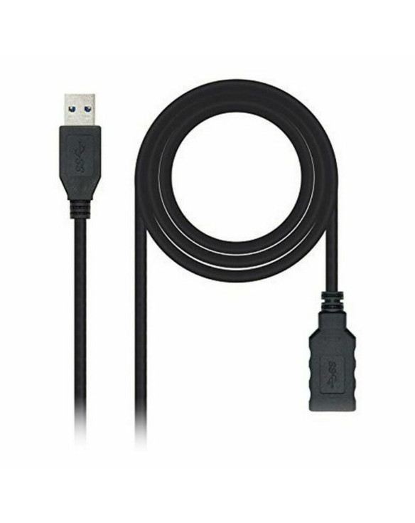 Kabel USB 3.0 A na USB A NANOCABLE 10.01.0902BK 2 m Czarny 1
