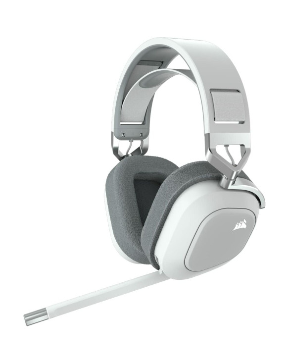 Gaming Headset with Microphone Corsair HS80 RGB White Multicolour 1