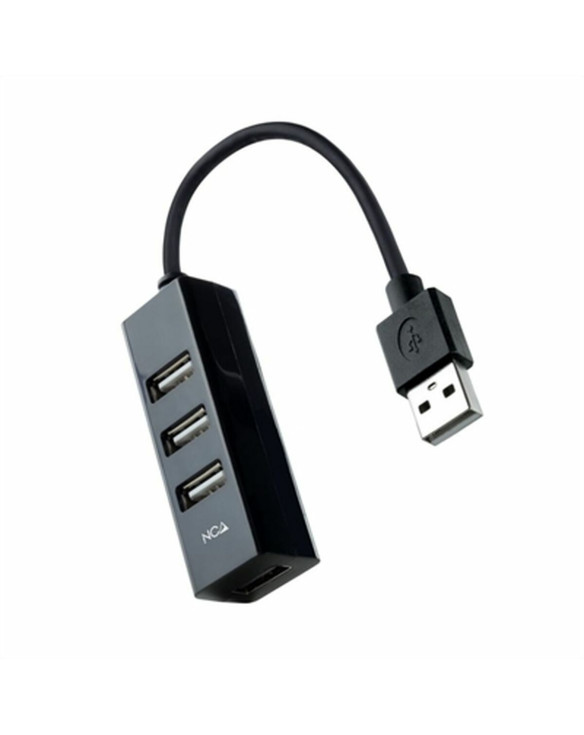 USB Hub NANOCABLE 10.16.4404 Black (1 Unit) 1