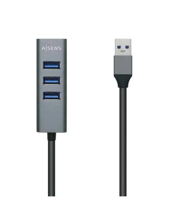 Hub USB Aisens A106-0507 Gris Aluminium (1 Unité) 1