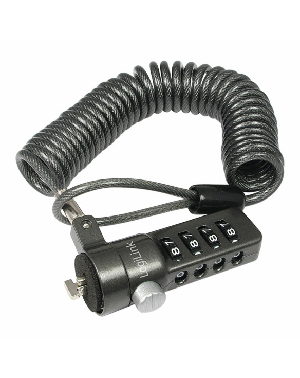 Câble antivol LogiLink 1,8 m Ordinateur Portable 1