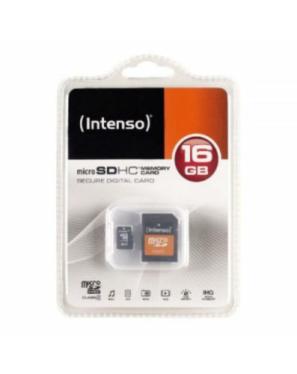 Karta Pamięci Micro-SD z Adapterem INTENSO 3413470 16 GB Klasa 10 1