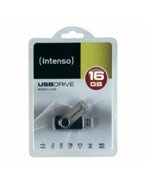 Clé USB INTENSO Basic Line 32 GB Noir Argent 32 GB Clé USB 1