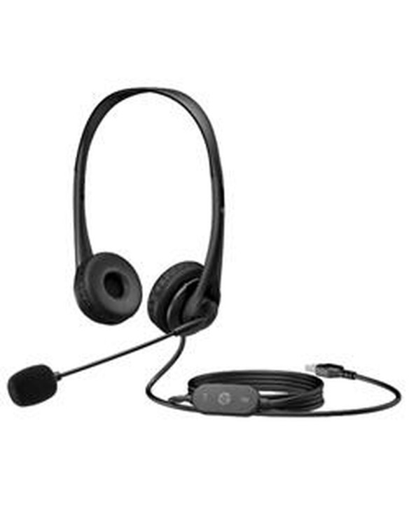 Headphones with Microphone HP 428K6AA Black 1