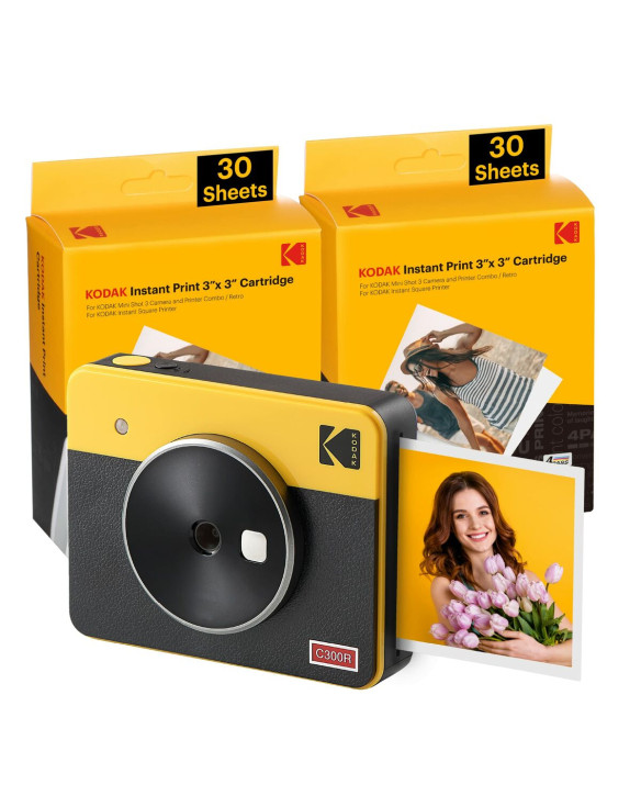Aparat Błyskawiczny Kodak MINI SHOT 3 RETRO C300RY60 Żółty 1