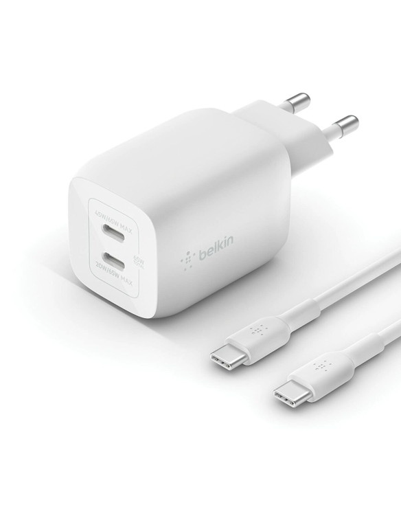 Wall Charger Belkin WCH013VF2MWH-B6 White 65 W 1