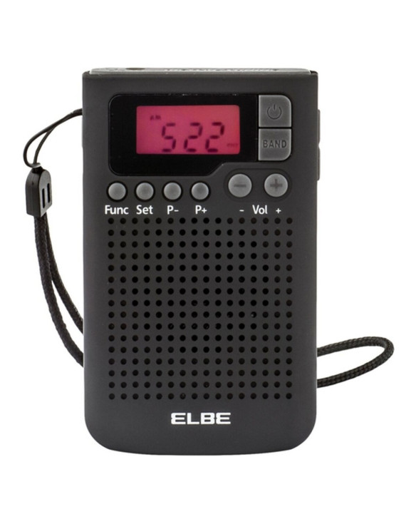 Transistor-Radio ELBE RF-93 AM/FM Schwarz 1