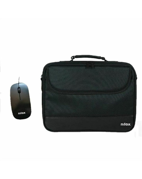 Tasche für Laptop und Maus Nilox NXMOS5156BK 15,6" Schwarz 16" 1
