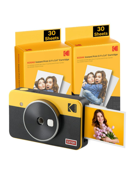 Aparat Błyskawiczny Kodak MINI SHOT 2 RETRO C210RY60 Żółty 1
