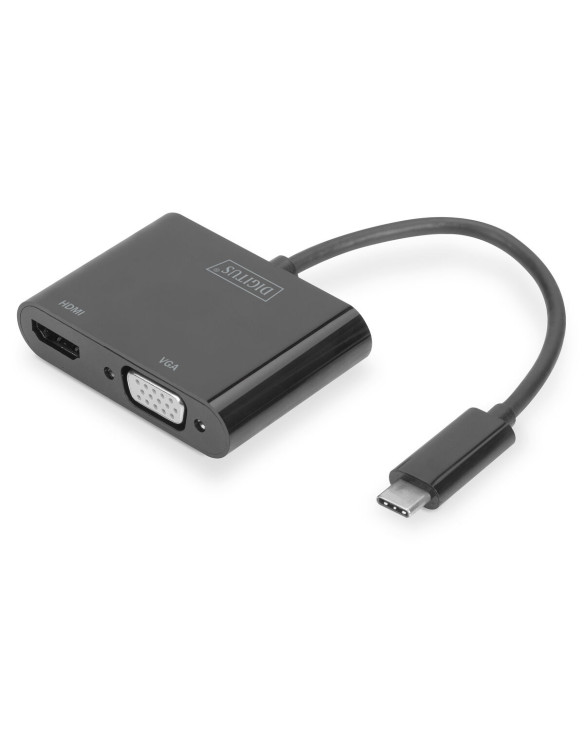 Adaptateur USB C vers VGA/HDMI Digitus DA-70858 1