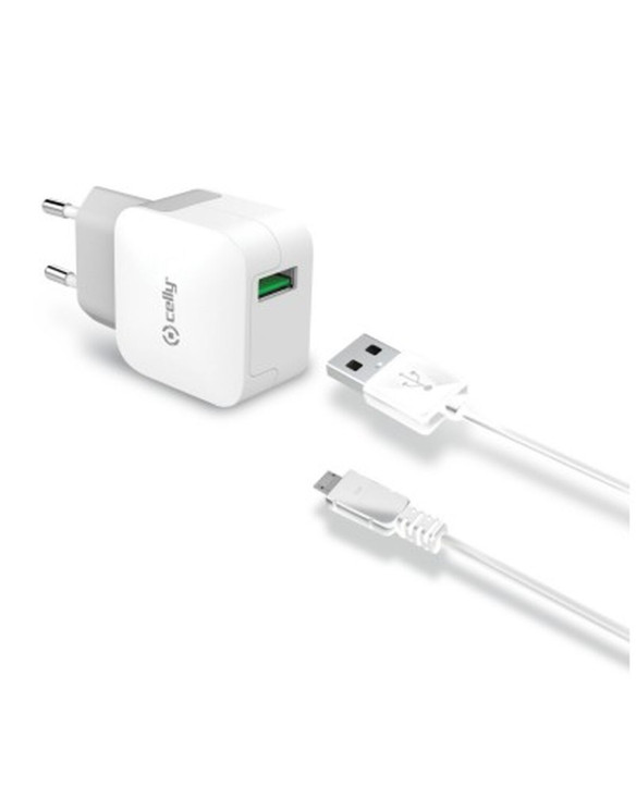 Portable charger Celly TCUSBMICRO White 1