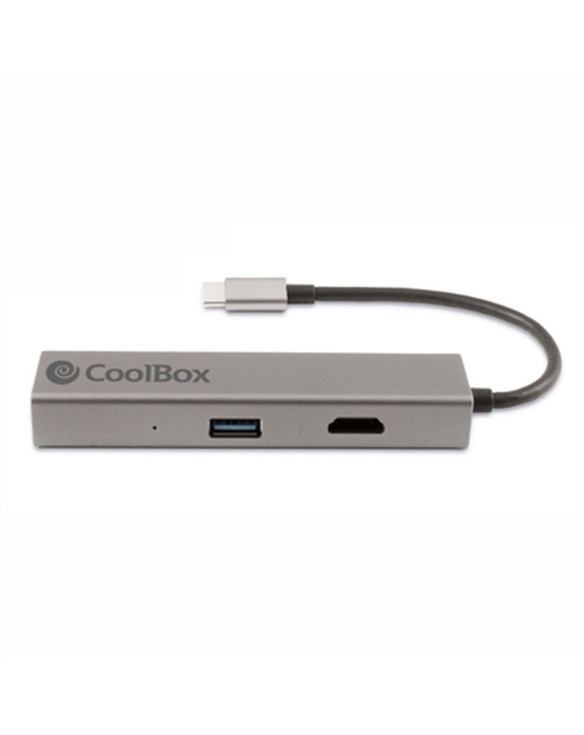 Hub USB CoolBox Hub miniDOCK4 USB-C Grau 1