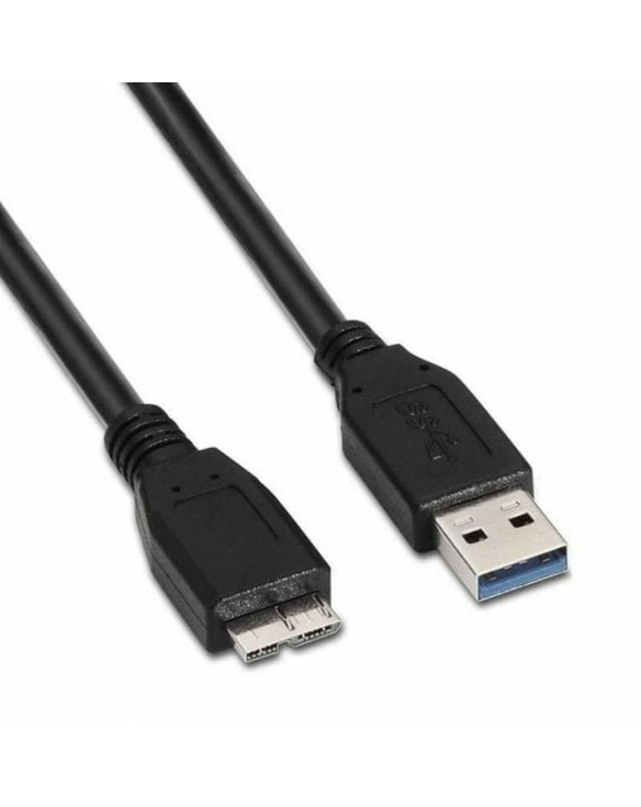 Câble USB-C NANOCABLE 10.01.1101-BK Noir 1 m 1