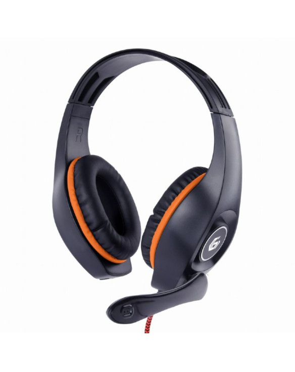 Słuchawki z Mikrofonem GEMBIRD GHS-05-O Pomarańczowy Czarny/Pomarańczowy 1