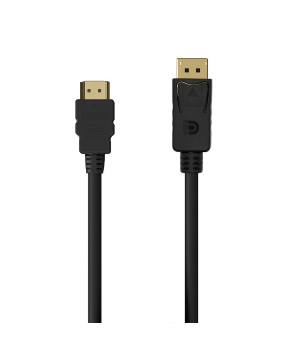 DisplayPort-Kabel zu HDMI Aisens A125-0551 Schwarz 1,5 m 1
