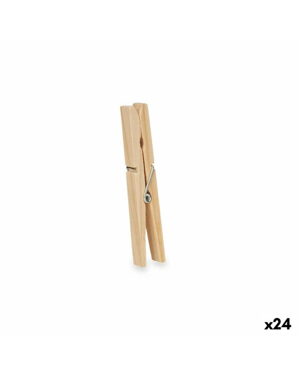 Clothes Pegs Wood 24 Pieces Set (24 Units) 1