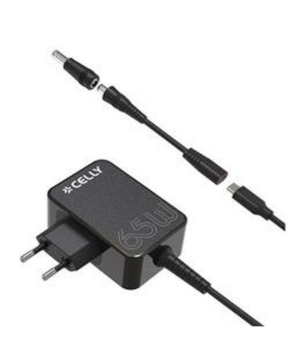 Wall Charger Celly TCTIPS65WBK Black 65 W 1