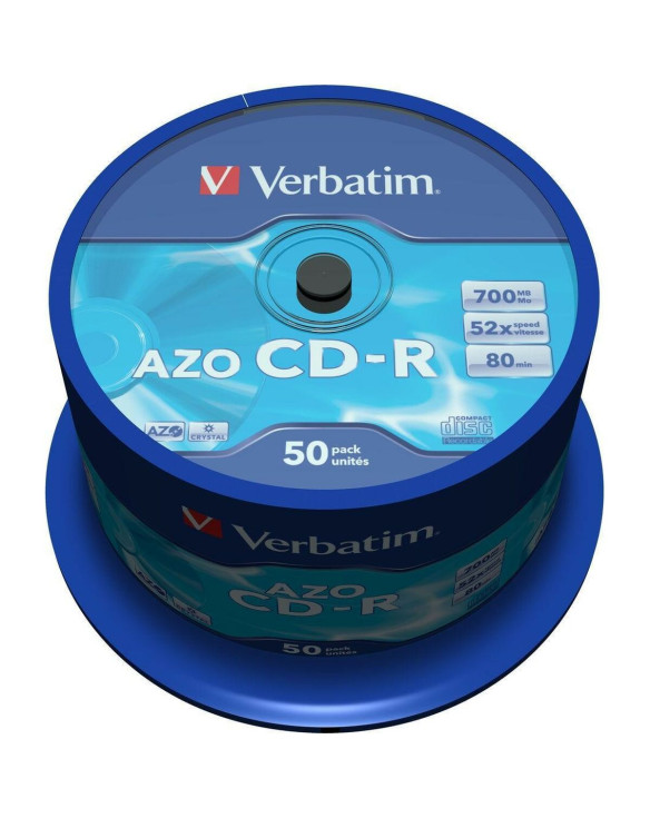 CD-R Verbatim AZO Crystal 50 Sztuk 700 MB 52x 1