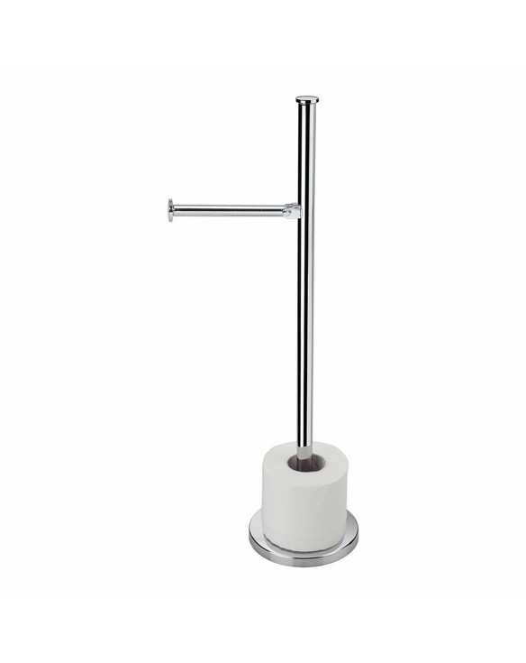 Toilet Roll Holder Andrea House Silver Metal (Ø 14 x 55 cm) 1