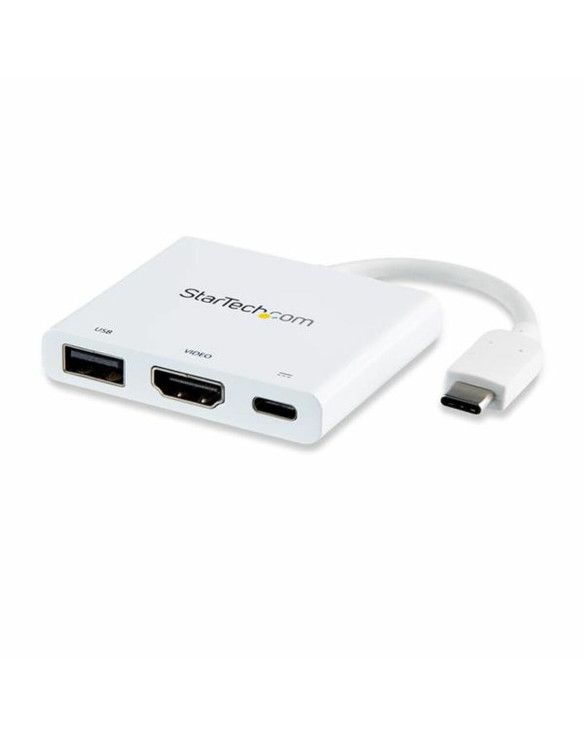 Adaptateur USB-C Startech CDP2HDUACPW Blanc 4K Ultra HD 1