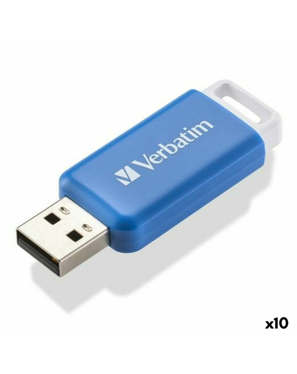 Pamięć USB Verbatim V DataBar Niebieski Czarny 64 GB 1