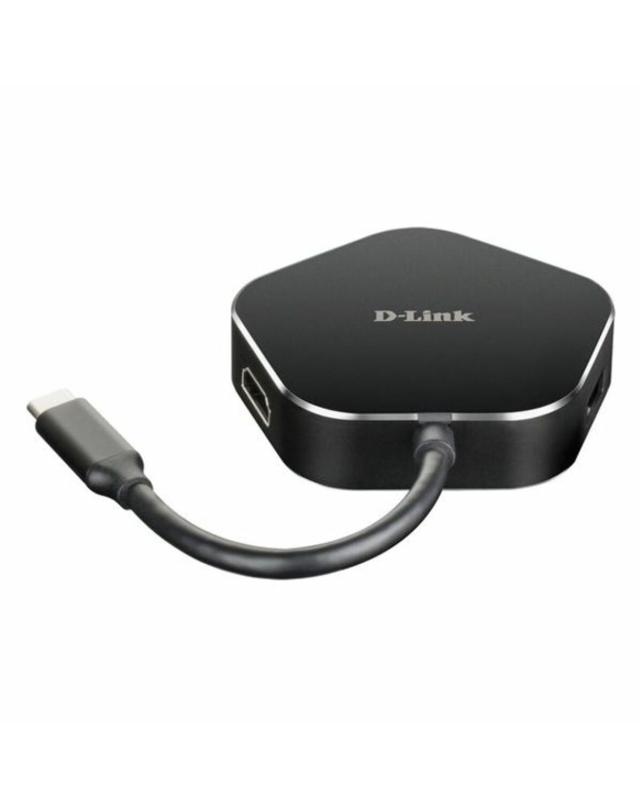 Hub USB 3 Ports D-Link DUB-M420 Noir/Gris Noir/Argenté 60 W 1