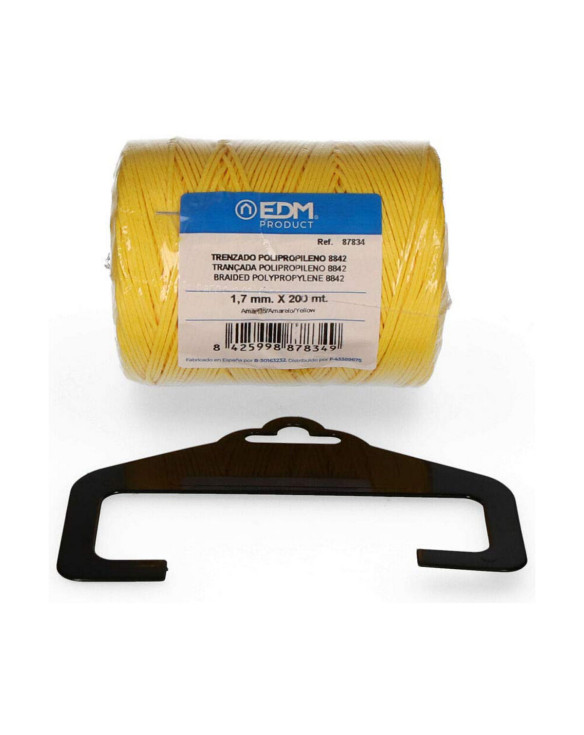 Braided rope EDM Yellow polypropylene 1