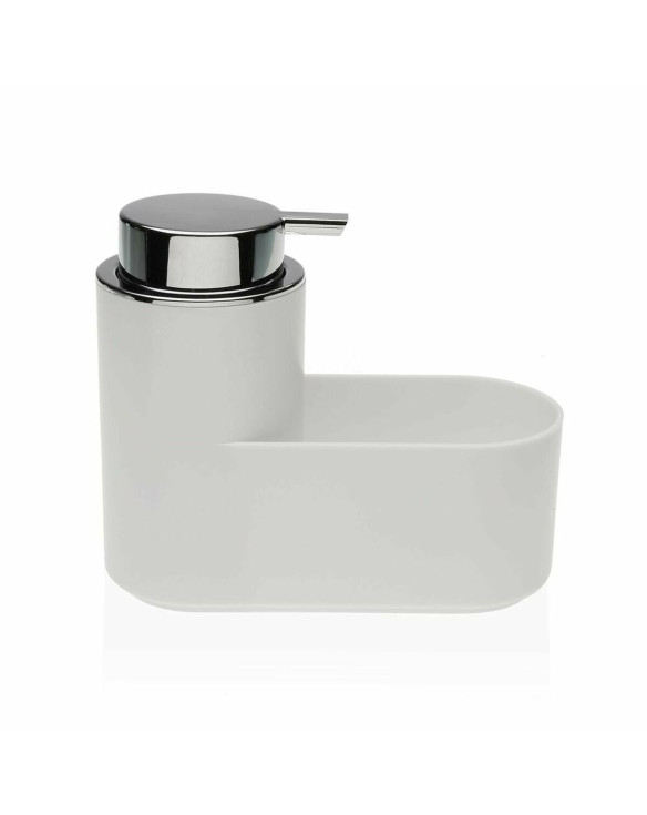 2-in-1 Soap Dispenser for the Kitchen Sink Versa White ABS polystyrene (7,5 x 14,5 x 17 cm) 1