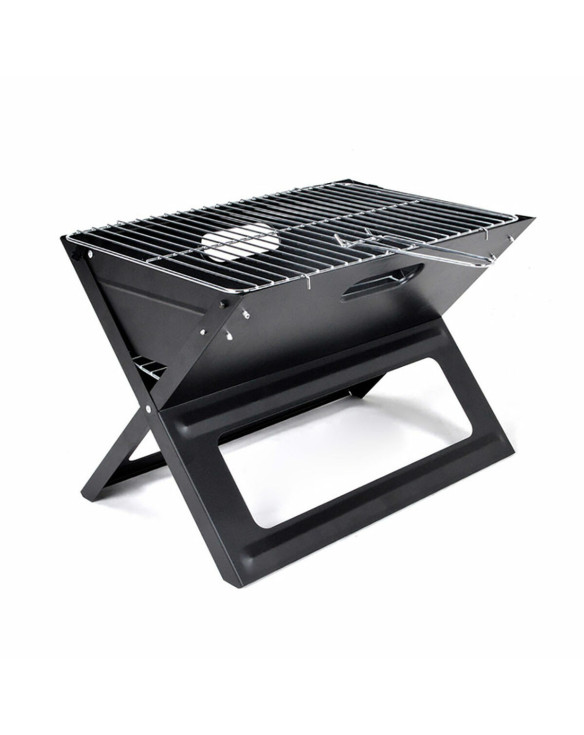 Folding Portable Barbecue for use with Charcoal X-shaped 45 x 30 x 35 cm Iron 1