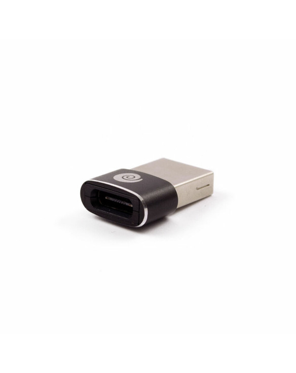USB A to USB C Cable CoolBox COO-ADAPCUC2A Black 1