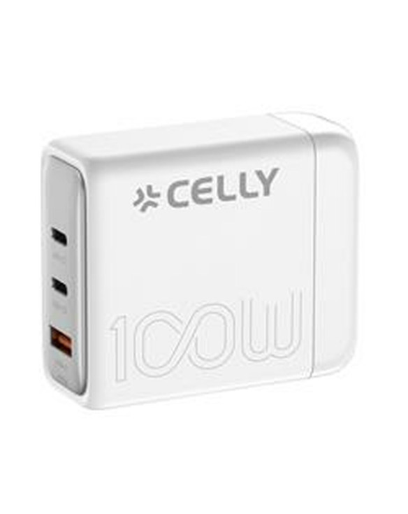 Chargeur mural Celly PS3GAN100WWH Blanc 100 W 1