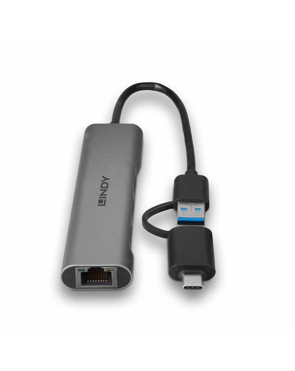 Hub USB LINDY 43379 Noir 1