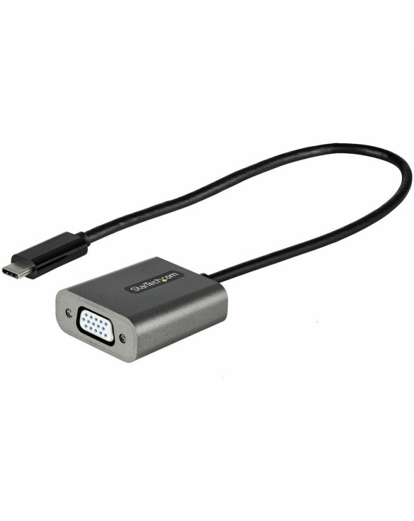 Câble USB C vers VGA Startech CDP2VGAEC Noir 1